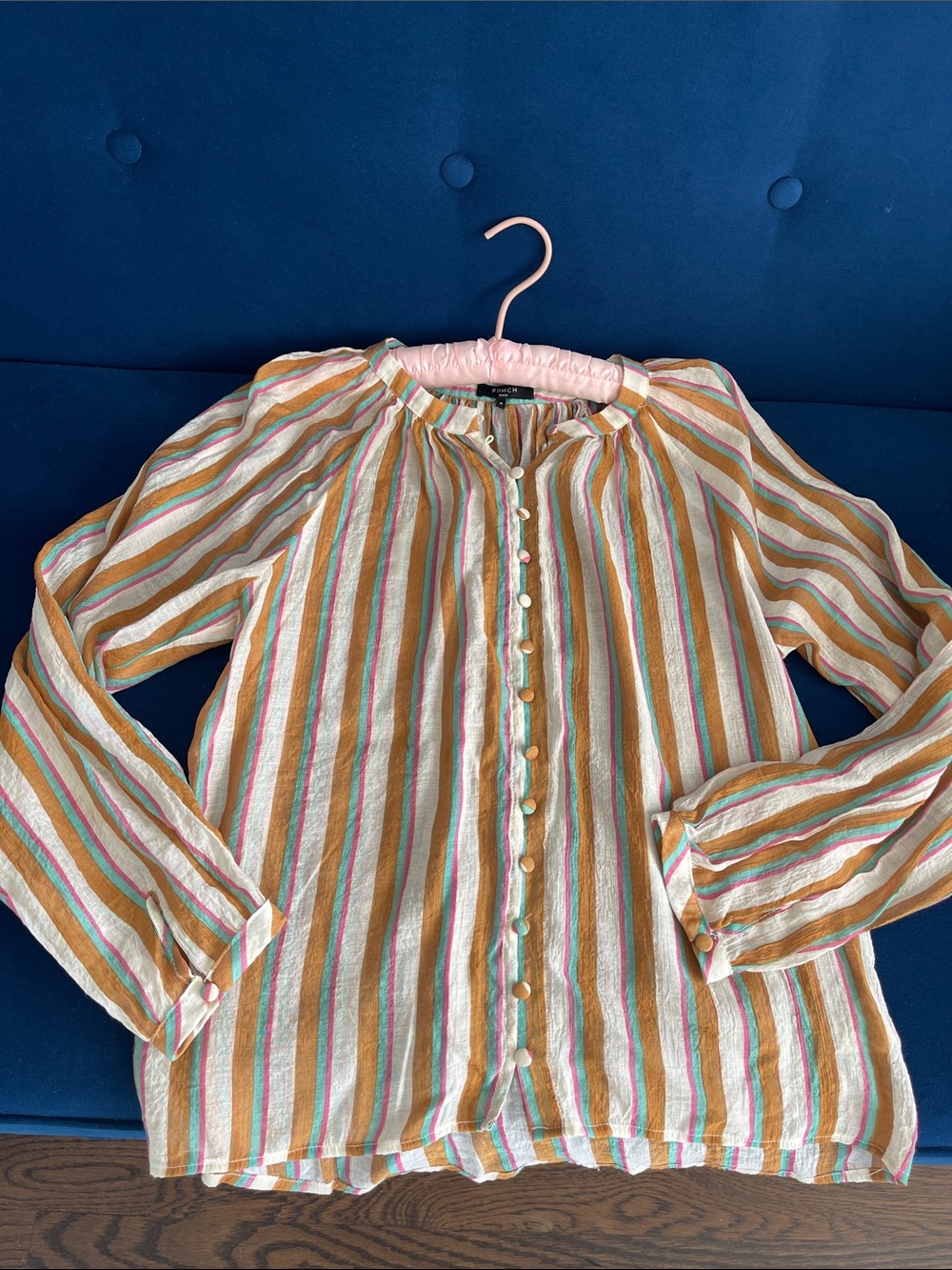 Frnch multi color blouse size M